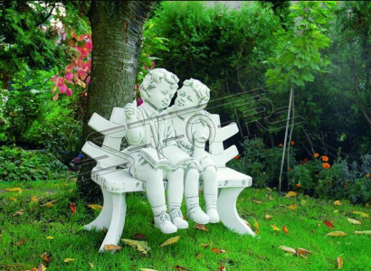 Statue Figures Children on Bench Statues Figures Sculpture Sculptures